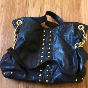 Michael Kors black leather bag